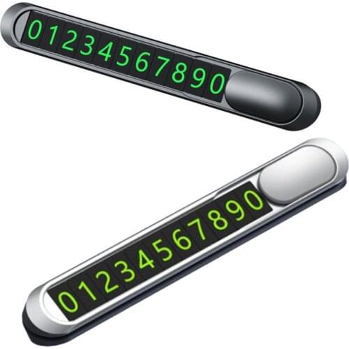 Car Temporary Parking Card Phone Number Card Plate Telephone Magnet Car Flip Numbers Plate Auto Parking Car Accessories