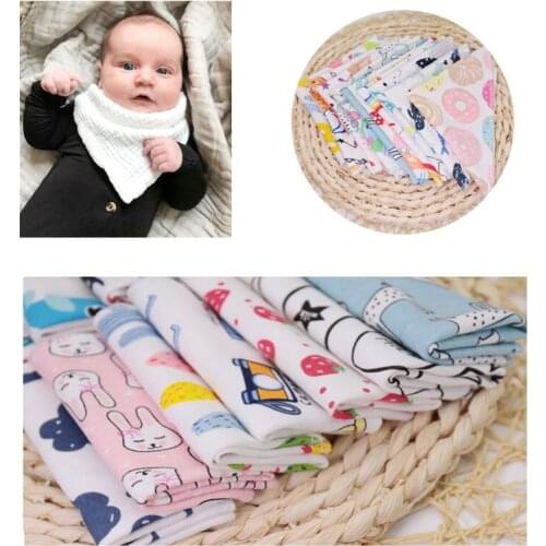 Free Shipping New Arrive Infant Baby Cotton Bib Feeding Saliva Triangle Towel Dinner Sleep Soft Linen Burp Cloths Baby Bib