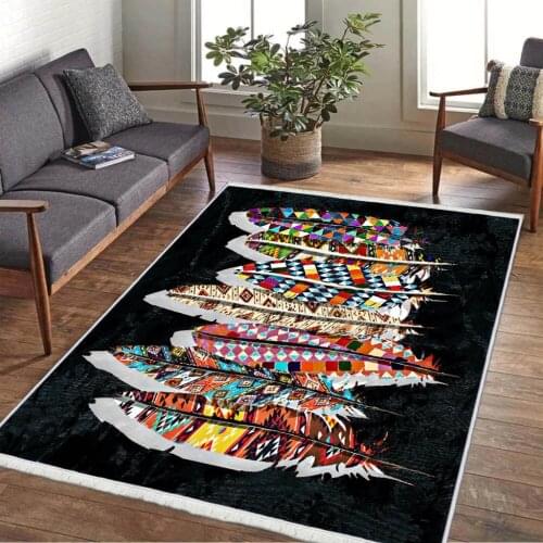 MS295 Decorative Carpet Non-Slip Base Rug Fabric Kitchen Livingroom Accessory Modern Original bedroom decor living room home