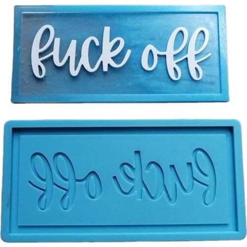 DIY Crafts Doorplate Door Signs Casting Silicone Mould Hanging Tags Decorations Making Tool Epoxy Resin Mold Dropshipping