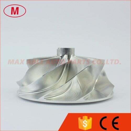 G25-660 reverse 54.28/67.40mm 9+0 Blades point milling turbo aluminum 2618/Milling/billet compressor wheel for 858161-5003S