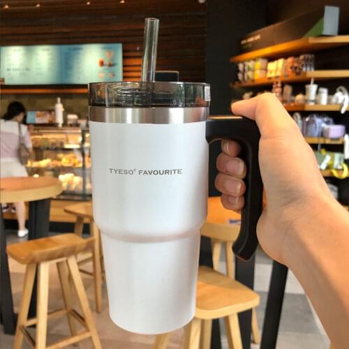 650/890ML Thermos Flask Double Stainless steel Coffee Mug Thickened Big Car Thermos Mug Travel Thermo Cup Thermosmug For Gifts