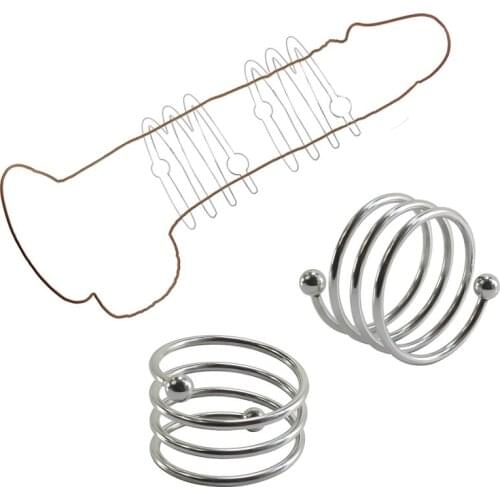 Stainless Steel Cock Ring Penis Ring Extend Sex Time Glans Ring Chastity Cage Cockring Cock Cage Penis Cage Sex Rings for Men