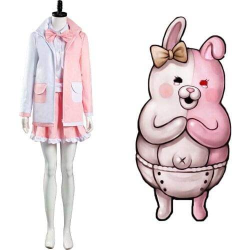 Danganronpa Monomi Cosplay Costume Uniform Skirt Outfits Halloween Carnival Suit