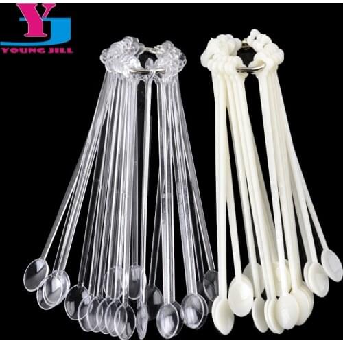 New Arrive 20pcs False Nail Art Display Spoon Fan-shaped Fake Nail Polish UV Gel Stickers Decorations Salon Tools Manicure