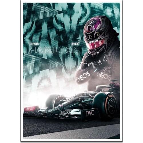 Lewis Hamilton Canvas Paintings on The Wall Art Posters and Prints Nordic Picture for Living Room No Frame