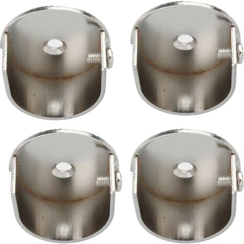4x 28mm Metal Curtain Pole Wall Recess Bracket Curtain Rods Finials