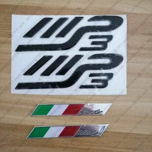 Motorcycle Emblems 3D Logos Motor Black Stickers For PIAGGIO MP3 250 300 400 500 Ie Decals