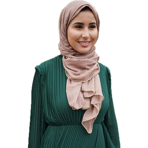 Wholesale price 180*80cm women muslim Kim Side hijab scarf femme musulman soft voile headscarf islamic shawls and wraps