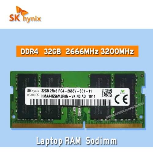 SK Hynix ddr4 32GB 2666MHz 3200MHz RAM Sodimm Laptop Memory PC4-2666V 3200AA