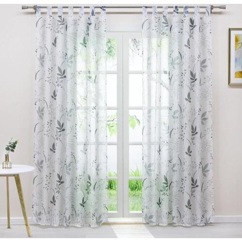 Pastoral Window Curtain Sheer Tulle Voile Fabric Living Room Screening Window Treatment 1PCS/Lot