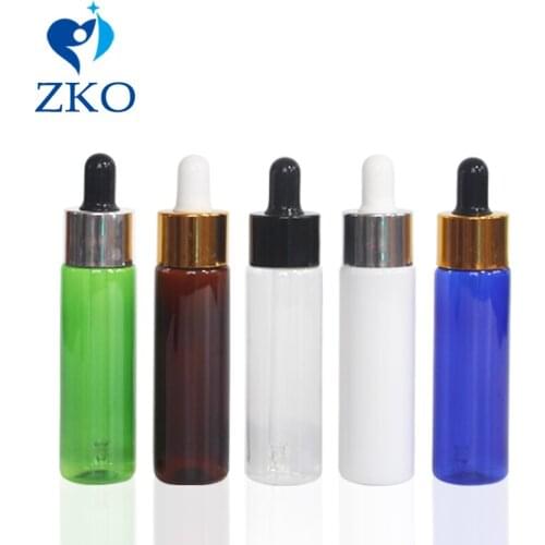 1Pcs 30ml Empty Makeup Glass Bright lid with Glass Eye Dropper Portable Refillable Bottle Esstenial Oil Liquid Container