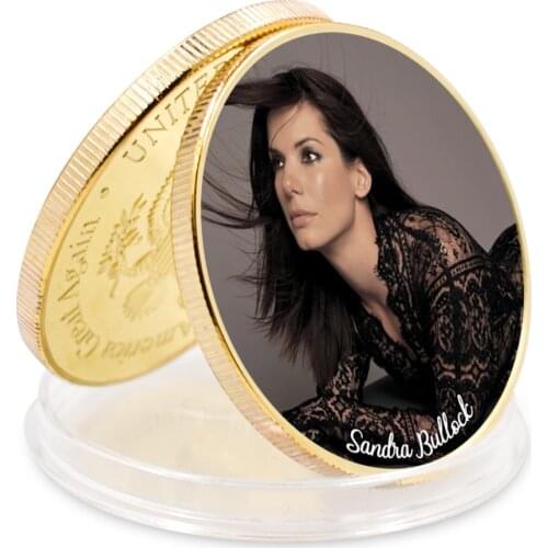 Sandra Bullock Decoration Festival Souvenirs Souvenir Coin Famous Person Coin sexy coin