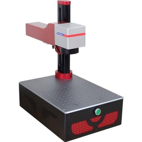 DIY Mini 20 watt plastic button portable nameplate jewelery inside ring fiber laser marking engraving cutting machine for pens