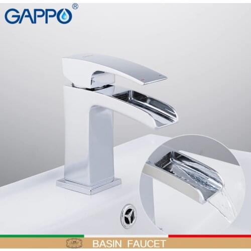 GAPPO basin faucets griferia bathroom basin mixer waterfall brass basin faucet water taps chrome deck mounted tap