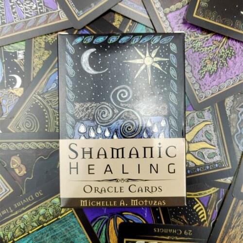 Shamanic Healing Oracle Cards 44 Cards Deck Tarot Full English Board Game Card Mysterious Divination Friend Party