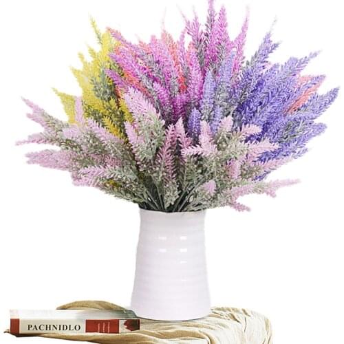 2PCS Romantic Provence decoration lavender flower silk artificial flowers grain decorative Simulation of aquatic plants