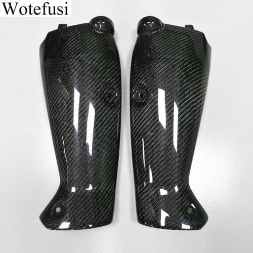 Wotfsi Pair Motorcycle Carbon Fiber Left & Right Side Cover Panel Part For Yamaha R1 2009 2010 2011 2012 2013 2014 [PA519]