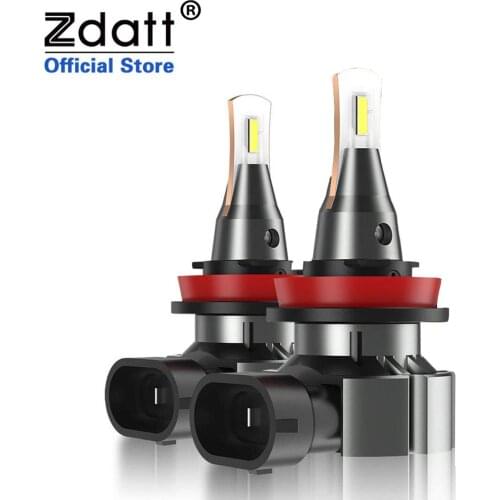 Zdatt H10 H16 9005 HB3 9006 HB4 H1 H11 H4 H7 LED Car Headlight Bulb 6000K Mini 12V Fog Lights Universal Auto Lamp