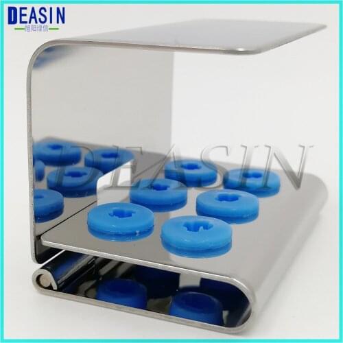 10 Set Scaler Endo Kit for Dental ultrasonic piezo scaler endo tips shelf Silver