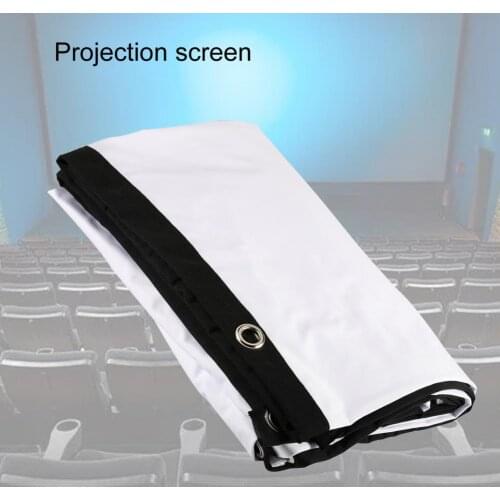 150-Inch Portable Projector Screen 16:9 Frameless Video Projection Screen Foldable Wall Mounted for Home Theater Office Movies