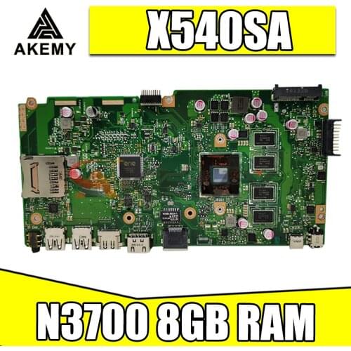 Akemy New!!! X540SA Motherboard For ASUS VivoBook X540SA X540S F540S Laptop Motherboard Tested 100% Mainboard W/ N3700 8GB RAM