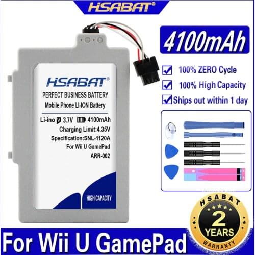 HSABAT ARR-002 4100mAh Battery for Nintendo Wii U GamePad