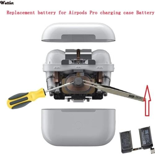 Real Capacity Battery For Airpods Pro 3th Charging Case Box Battery Replacement battery Box Battery