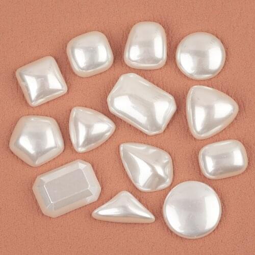 HAOSAW Jewelry Accessories/DIY Making/Hand Made/Choose/Geometry Shape/Jewelry Findings & Components/Imitation Pearl Patch