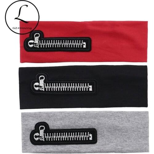 GZHilovingL Toddlers Winter Black Cotton Headband Hairband For Baby girls Boys Zipper Elastic Turban Hair Accessories Kids Stuff