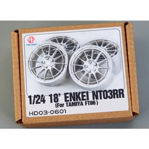 Hobby Design 1/24 18' Enkei NT03RR Wheels For Tmiya FT86 HD03-0601 Model Car Modifications Hand Made Model