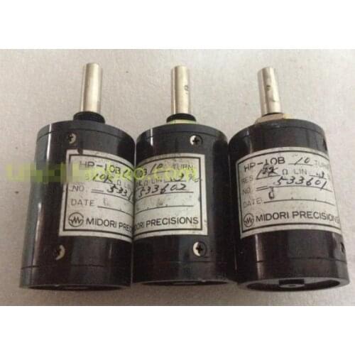 Used good quality multi-turn potentiometer shaft 25MM 10 turns 10K Japan MIDORI HP-10B switch