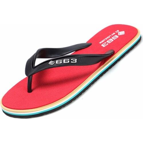 Slippers Men Summer Beach Flip Flops Slipper Skid-proof Good Quality Shoes Soft Comfortable Mens Shoes