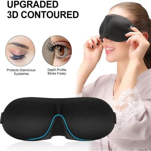 1pcs 3D Sleep Mask Natural Sleeping Eye Mask Portable Soft Eyeshade Cover Shade Eye Patch Women Men Blindfold Travel Eyepatch