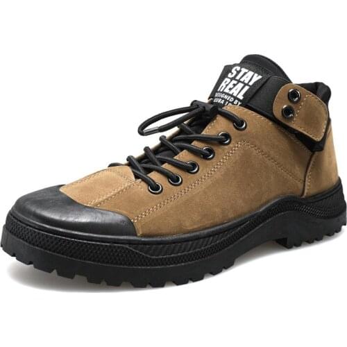 2021 Mens Martin Boots Tooling Boots Motorcycle Boots Retro Mens British Vintage Low Cut Desert Boots Outdoor Hiking Shoes