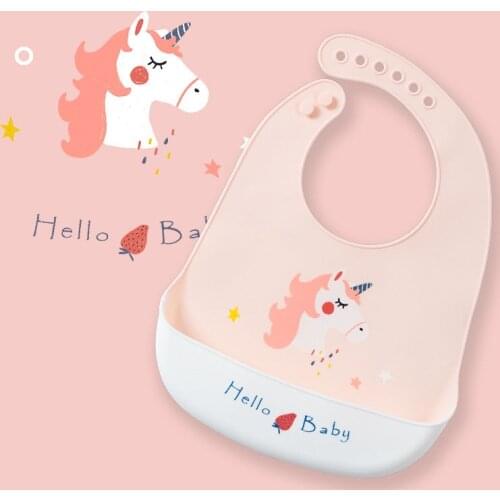 Waterproof Baby Bib Bandana Food Grade Silicone Baby Feeding Bib Saliva Towel Girl Boy Bibs Burp Cloths