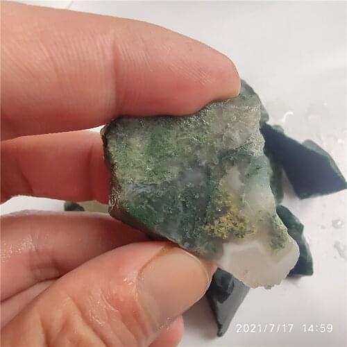 Natural Aquatic Agate Stones Water Plants Mineral Ore Specimen Agate Crystal Quartz Home Decorations Reiki Feng Shui Collection