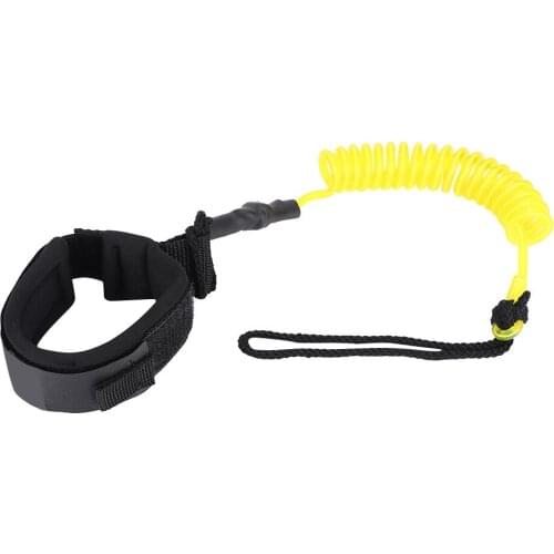Stand Up Paddle Board 5mm Surfing Elastic Coiled Spring Leg Foot Rope Surfing Ankle Leash for Surfboard