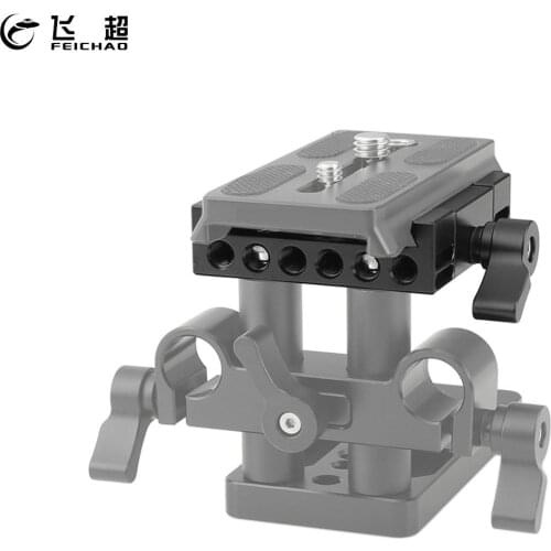 Quick Release Plate Sliding Baseplate for Manfrotto 577 501 Tripod 60mm 1/4 3/8 Screw Holes DSLR Cage Rig Rail Mount QR Board
