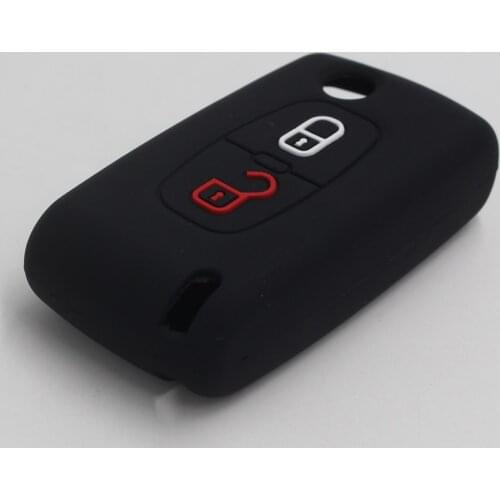 Silicone Remote Key Case Shell Cover for Peugeot 207 307 307S 307CC 307SW 308 308SW 3008 4007 for Citroen C2 C3 C4 C5 C Crosser