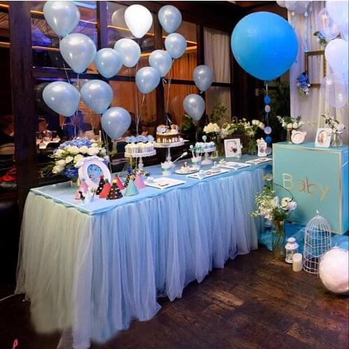 Tutu Veil Table Skirt Table Overlays Christmas Party Decoration Table Cloth Outdoor Pastoral Wedding Banquet Dinning Table Cover