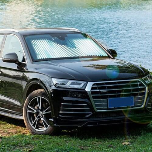Retractable Sunshade Car Window Curtain Windshield Aluminium Alloy With Suction Cup Thermal Curtain Shield Light Barrier