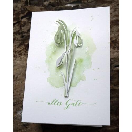 Wildflower Snowdrops 2019 New Diecut Metal Cutting Dies for DIY Scrapbooking Album Embossing Paper Cards Making Crafts Supplies