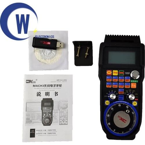XHC CNC handwheel wireless Mach3 MPG pendant handwheel for milling machine 4 6 axis MPG WHB04B-4 WHB04B-6