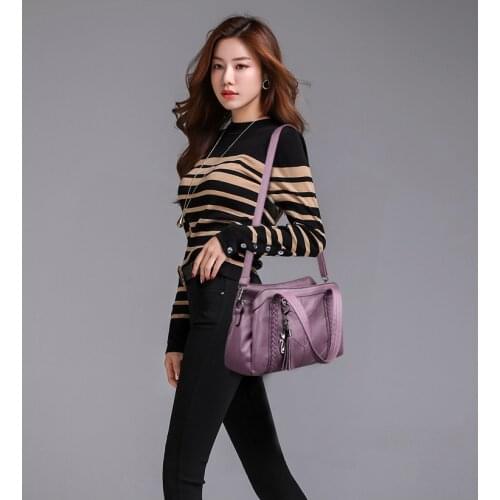 Female Tote Bags Ladies Messenger Bag Women Luxury Handbags White Shoulder Bags Leather Crossbody Sac Main Solid Big