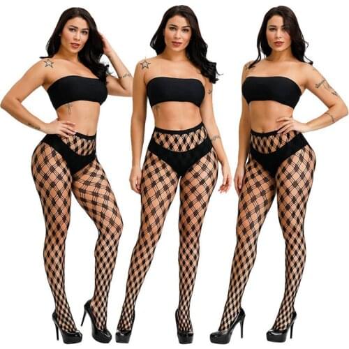 Sexy Lingerie Mesh Stocking Transparent Slim Fishnet Pantyhose Party Club Net Holes Tights Stocking Elastic Slim Lady Stockings