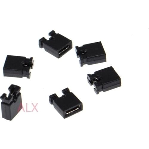 100PCS BLACK JUMPER CAP 2.54MM PITCH Standard PCB Mini Jumper Short Circuit Cap connector