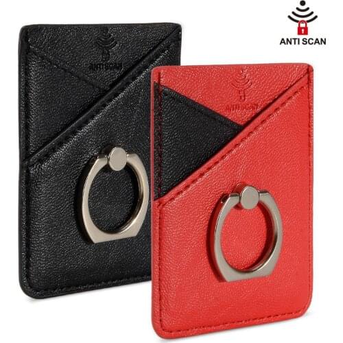 2019 Hot Sale 3M Adhesive Sticker Back Cover Card Holder For Cell Phone Ultra Thin Card Pouch Case Bus ID card Coin Pocket 1 PCS