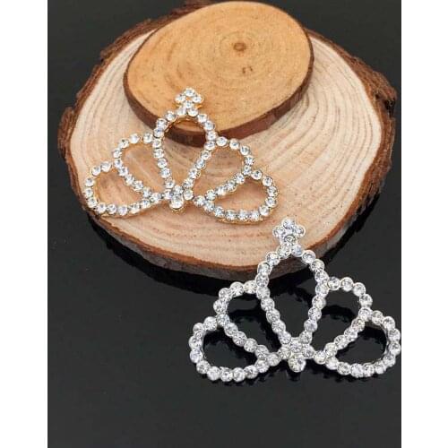 50pcs Crown Wedding Hairpin Hair Clip Accessories Crystal Rhinestone Appliques Brides Dress Garment Shoes Bag Decoration Crafts