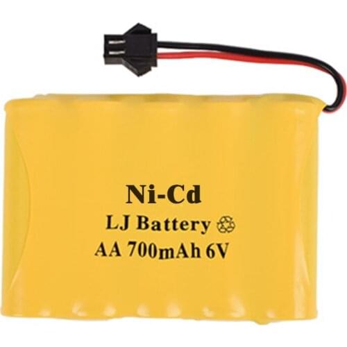 6.0v 700mAh Ni-CD battery for RC car RC Boat rechargeable battery pack 700mah 2A ni-cd nicd batteries NI CD cell for RC toys
